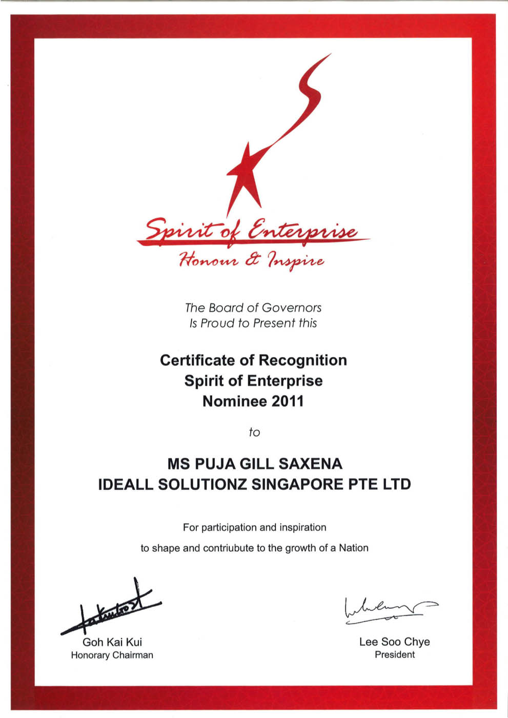 Service Excellence Award