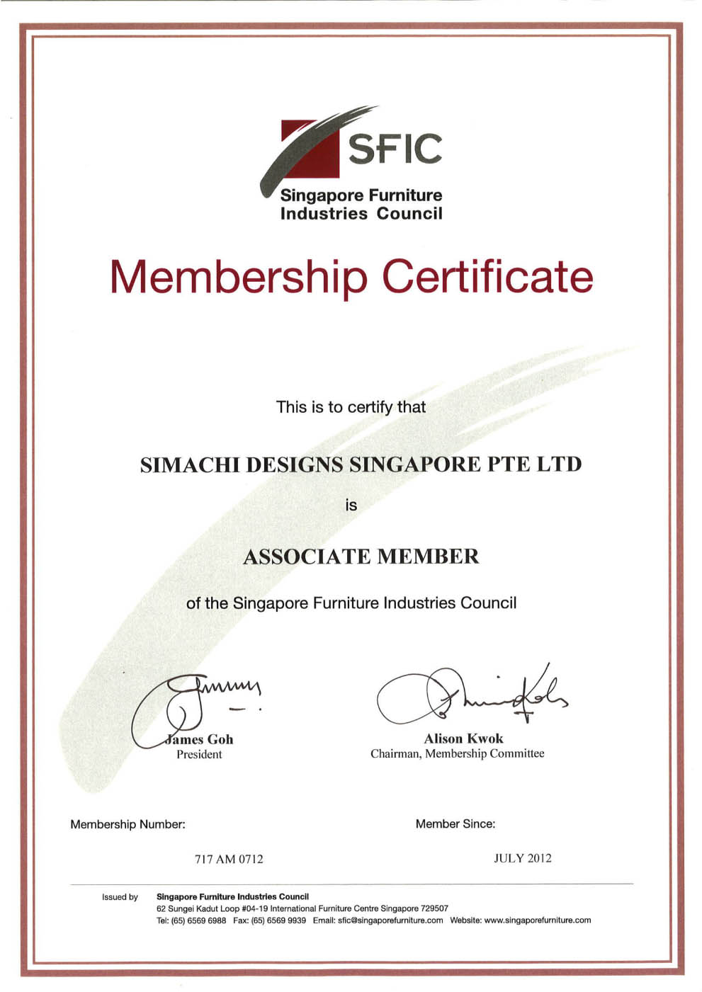 SFIC Recognition