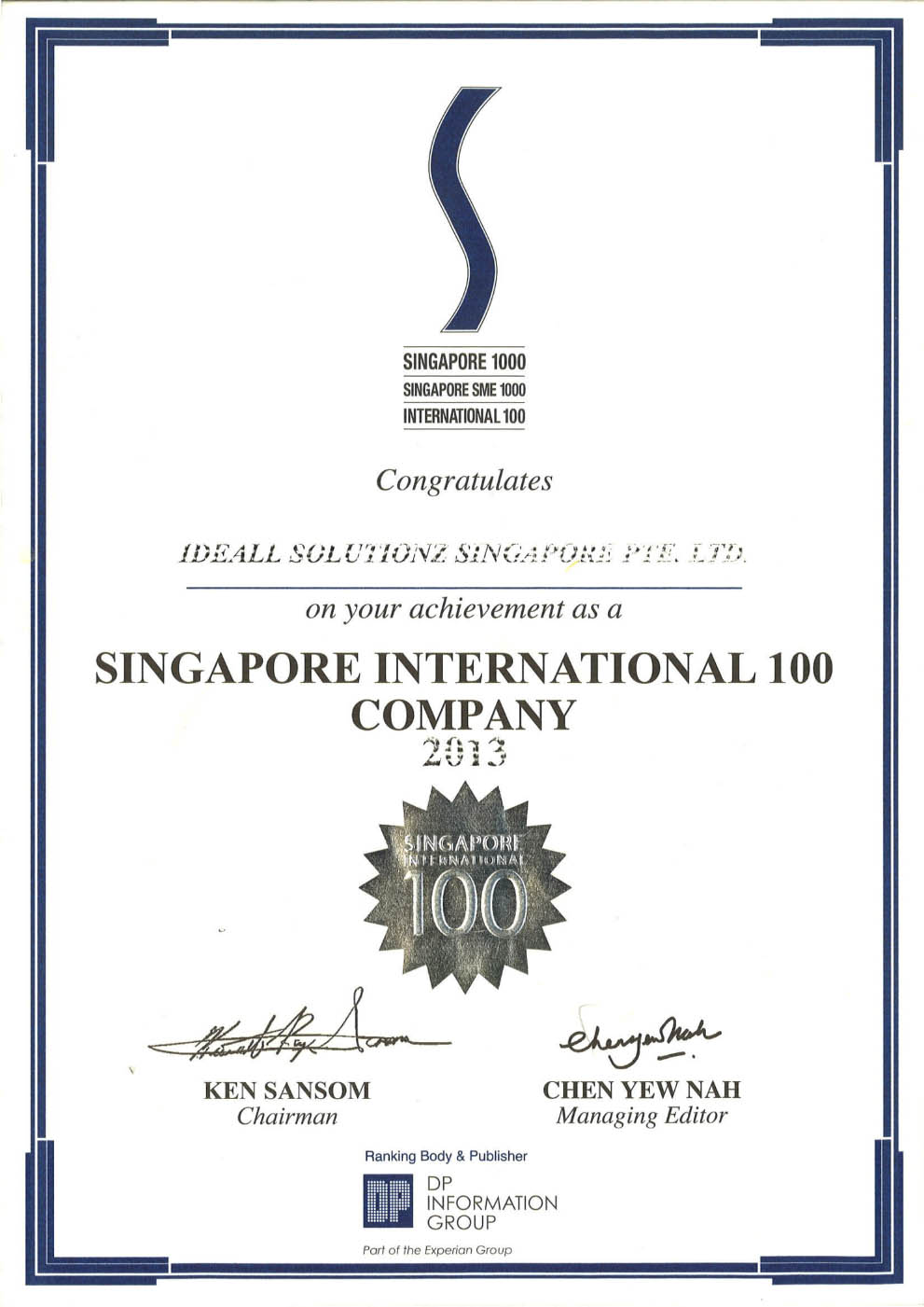 SI Award