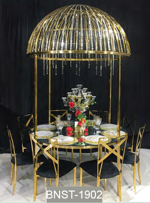 Black Birdcage Table