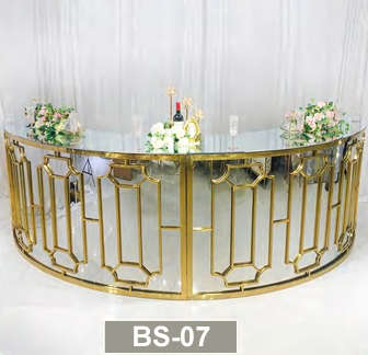 Geometric Gold Panel Bar