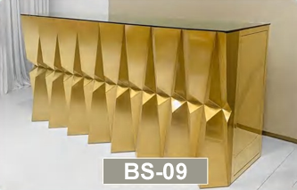 Rectangular Gold Panel Counter